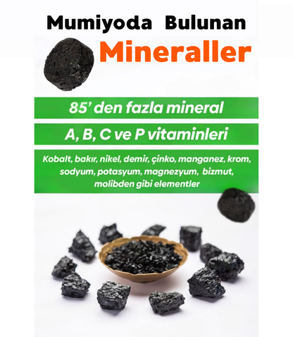 Doğal Kırgızistan Shilajit Takviyesi - 30 Tablet